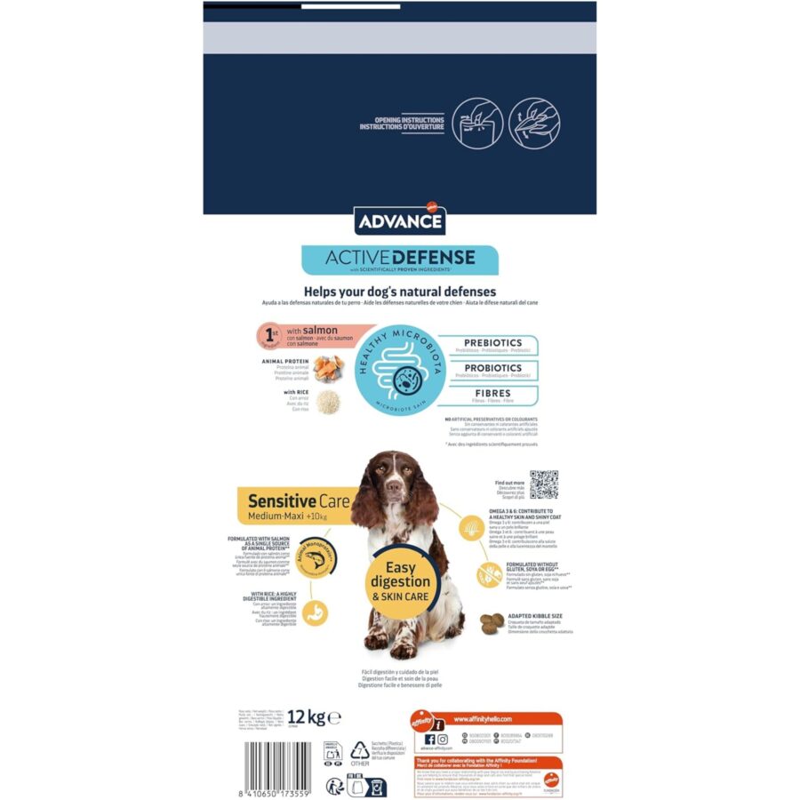 ADVANCE SENSITIVE MEDIUM MAXI S&R 12 KG - Imagen 4