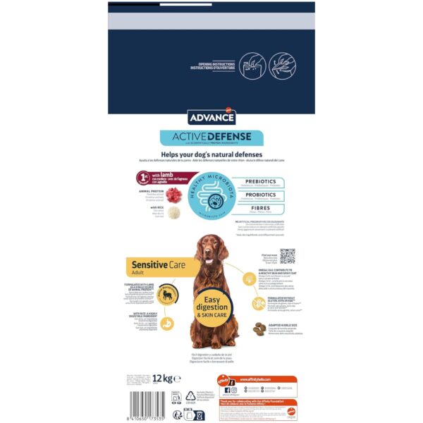 ADVANCE SENSITIVE LAMB&RICE 12 KG. - Imagen 2