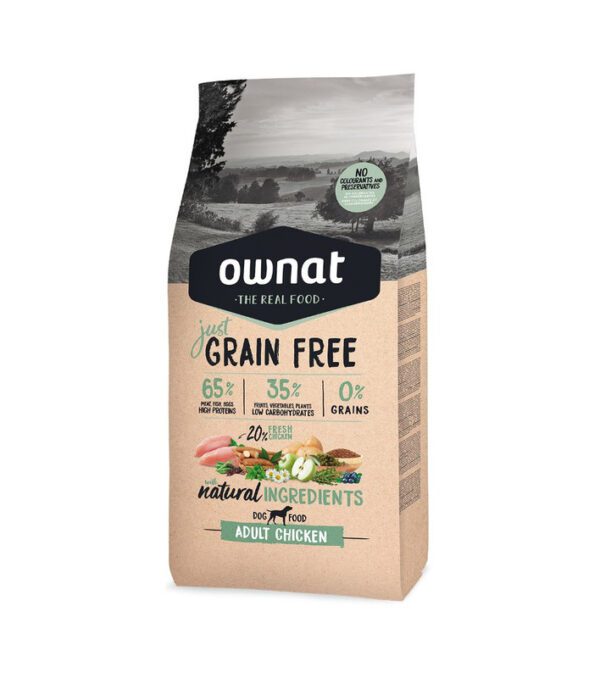 OWNAT DOG JUST GF ADULT CHICKEN 14 KG