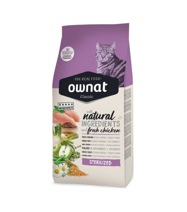 OWNAT CAT CLASSIC STERILIZED 15 KG