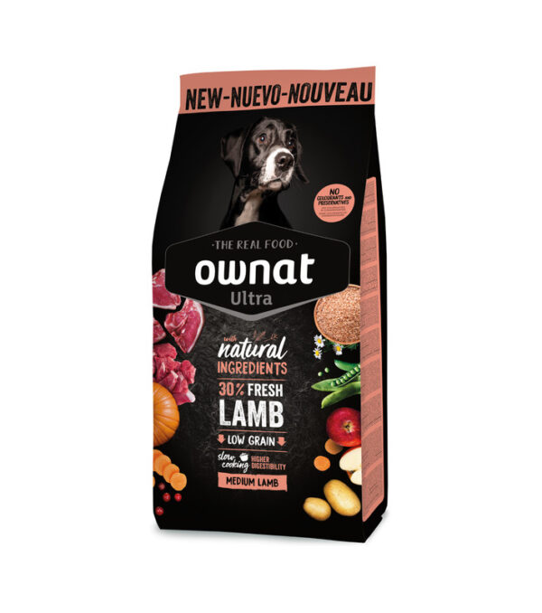 OWNAT DOG ULTRA MEDIUM LAMB&RICE 3 KG