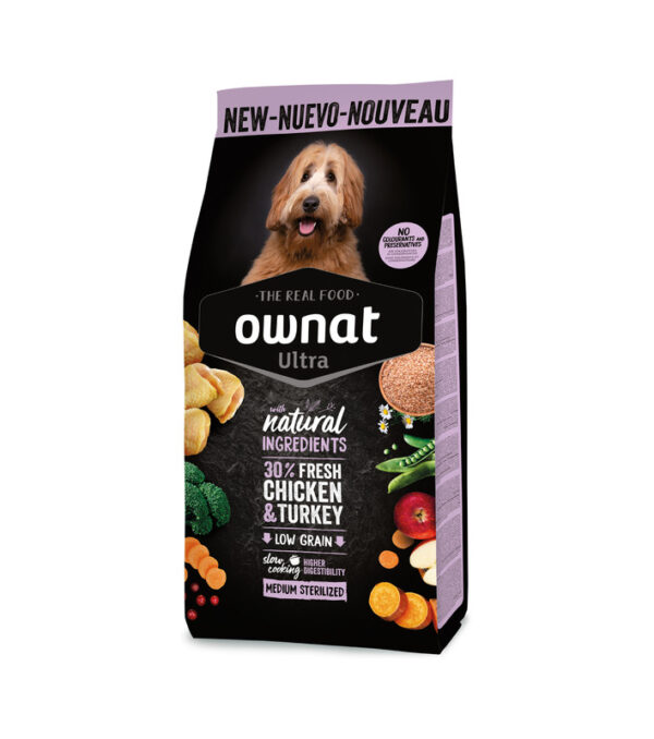 OWNAT DOG ULTRA MEDIUM STERILIZED 3 KG