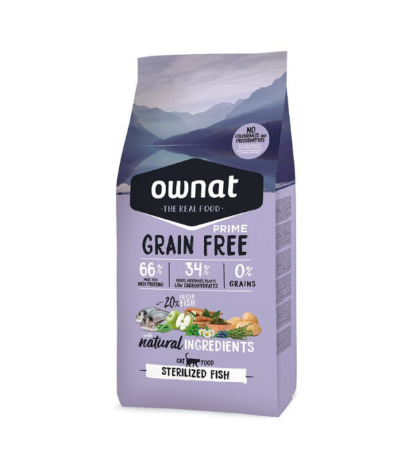 OWNAT CAT GF PRIME STERILIZED FISH 3 KG