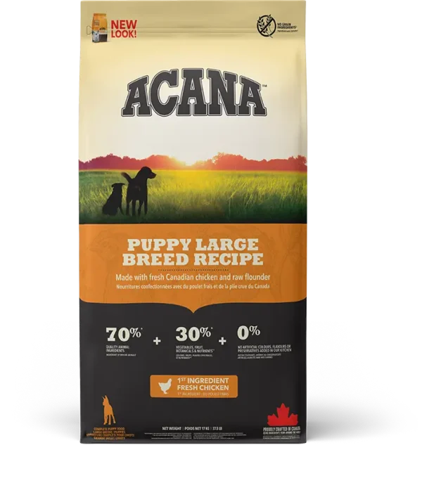 ACANA CANINE PUPPY HERITAGE RAZAS GRANDES 17KG