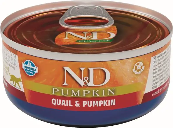 FARMINA ND CAT PUMPKIN CODORNIZ CAJA 24X70GR