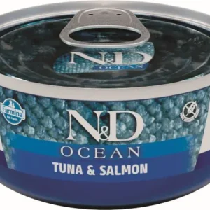FARMINA ND CAT OCEAN ATUN SALMON CAJA 24X70GR