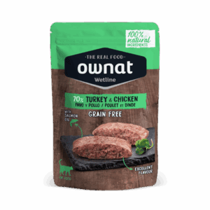OWNAT WETLINE CAT TURKEY & CHICKEN 12 X 85 GR