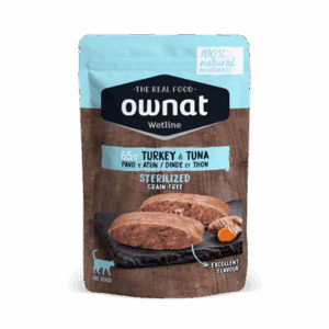 OWNAT WETLINE CAT STERILIZED TURKEY & TUNA 12 X 85 GR